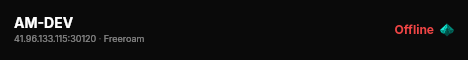 AM-DEV live status badge