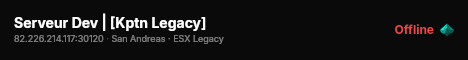 Serveur Dev | [Kptn Legacy] live status badge