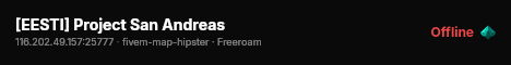 [EESTI] Project San Andreas live status badge