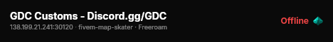 GDC Customs - Discord.gg/GDC live status badge
