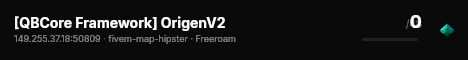 [QBCore Framework] OrigenV2 live status badge