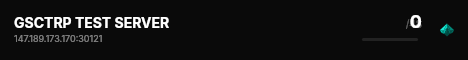 GSCTRP TEST SERVER live status badge