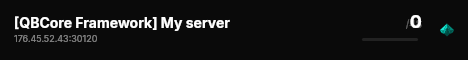 [QBCore Framework] My server live status badge