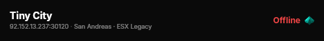 Tiny City live status badge
