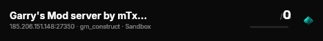Garry's Mod server by mTxServ.com live status badge