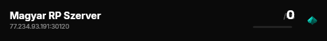 Magyar RP Szerver live status badge