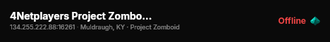 4Netplayers Project Zomboid Server live status badge