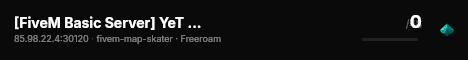 [FiveM Basic Server] YeT GUN PvP live status badge