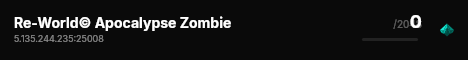 Re-World© Apocalypse Zombie live status badge