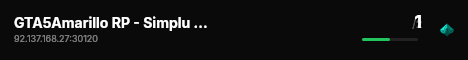 GTA5Amarillo RP - Simplu si intuitiv live status badge