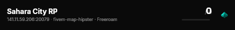 Sahara City RP live status badge