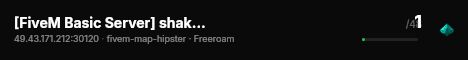 [FiveM Basic Server] shakib&server live status badge