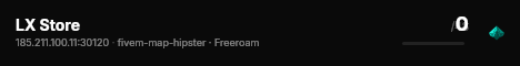 LX Store live status badge