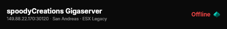 spoodyCreations Gigaserver live status badge