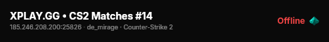 XPLAY.GG • CS2 Matches #14 live status badge