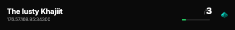 The lusty Khajiit live status badge