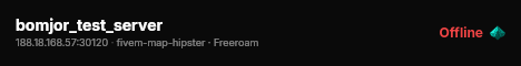 bomjor_test_server live status badge