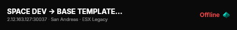 SPACE DEV → BASE TEMPLATE → DISCORD.GG/SDEV live status badge