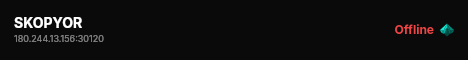 SKOPYOR live status badge