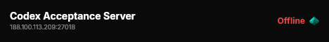Codex Acceptance Server live status badge