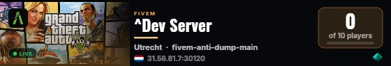 ^Dev Server live status badge