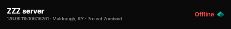 ZZZ server live status badge