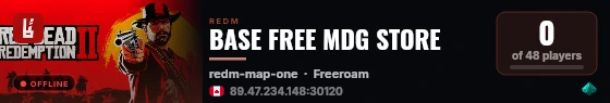 BASE FREE MDG STORE live status badge