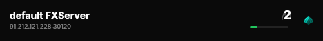 default FXServer live status badge