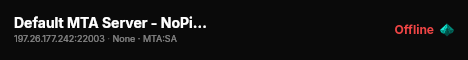 Default MTA Server - NoPixel Framework live status badge
