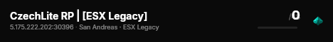 CzechLite RP | [ESX Legacy] live status badge