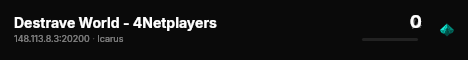 Destrave World - 4Netplayers live status badge