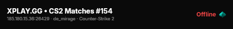 XPLAY.GG • CS2 Matches #154 live status badge