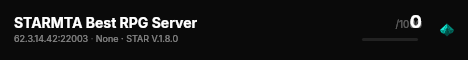 STARMTA Best RPG Server live status badge