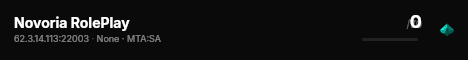 Novoria RolePlay live status badge