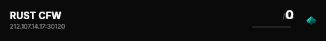 RUST CFW live status badge
