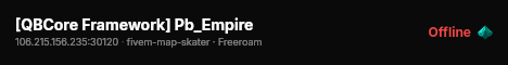 [QBCore Framework] Pb_Empire live status badge