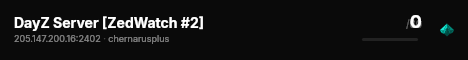 DayZ Server [ZedWatch #2] live status badge