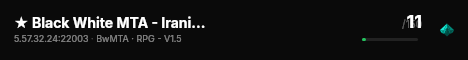 ★ Black White MTA - Iranian RPG Server live status badge