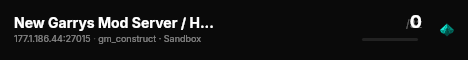 New Garrys Mod Server / Hosted by senko.digital live status badge