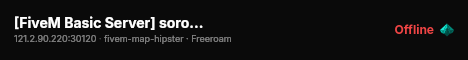 [FiveM Basic Server] soro play live status badge