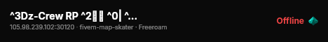 ^3Dz-Crew RP ^2🇵🇸 ^0| ^2Visit us ^0@ dz-crew.com live status badge