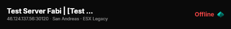 Test Server Fabi | [Test server] live status badge