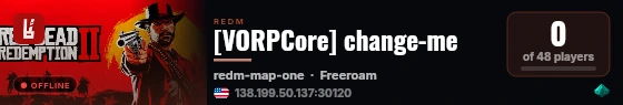 [VORPCore] change-me live status badge
