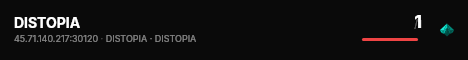 DISTOPIA live status badge