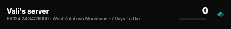 Vali's server live status badge