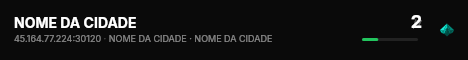 NOME DA CIDADE live status badge