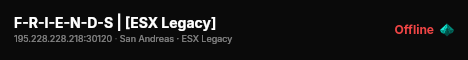 F-R-I-E-N-D-S | [ESX Legacy] live status badge