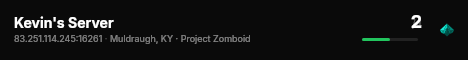 Kevin's Server live status badge
