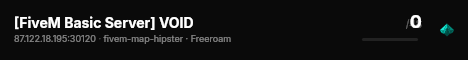 [FiveM Basic Server] VOID live status badge
