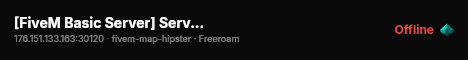 [FiveM Basic Server] Serveur TH live status badge